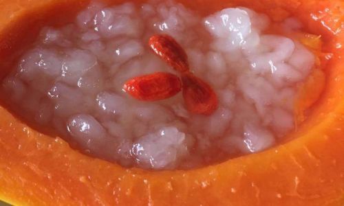 木瓜炖雪蛤怎么做