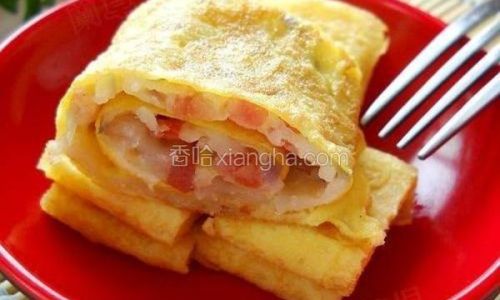 双色苋菜蛋卷饼的做法