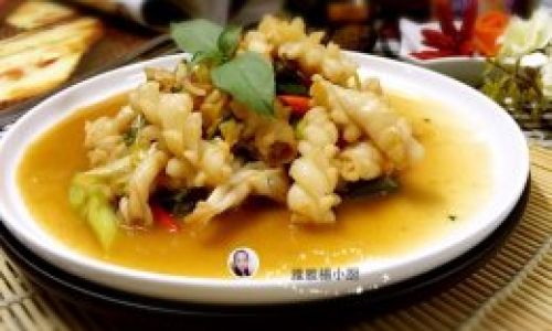 爆炒鱿鱼花怎么做