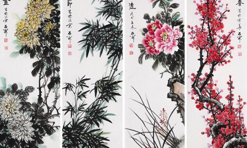 梅兰竹菊莲松象征意义