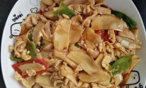 炒鸡胸脯的方法
