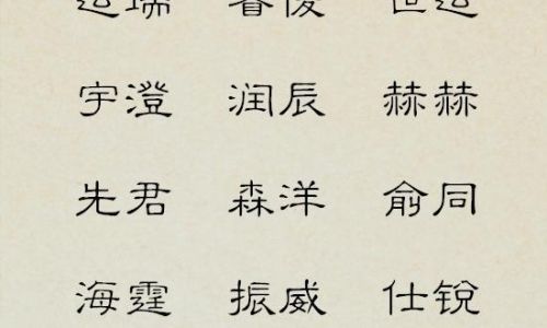 袁姓男孩有涵养好听的名字