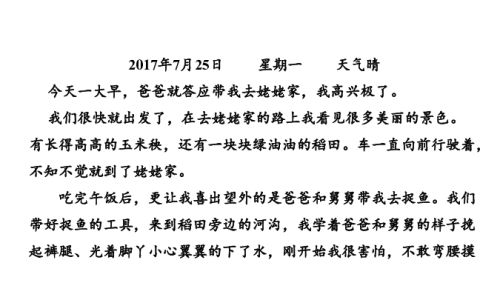 三年级上册日记300字