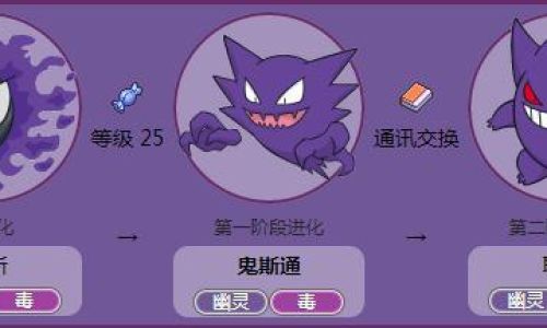 口袋妖怪鬼斯通几级进化为耿鬼